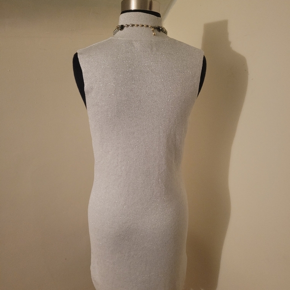 Rachel Zoe Silver Sleeveless Dress Size M - Picture 2 of 9